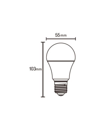 ***OFER/DES*** Bombilla Led- E27 Mini Estandar 8W 3000K